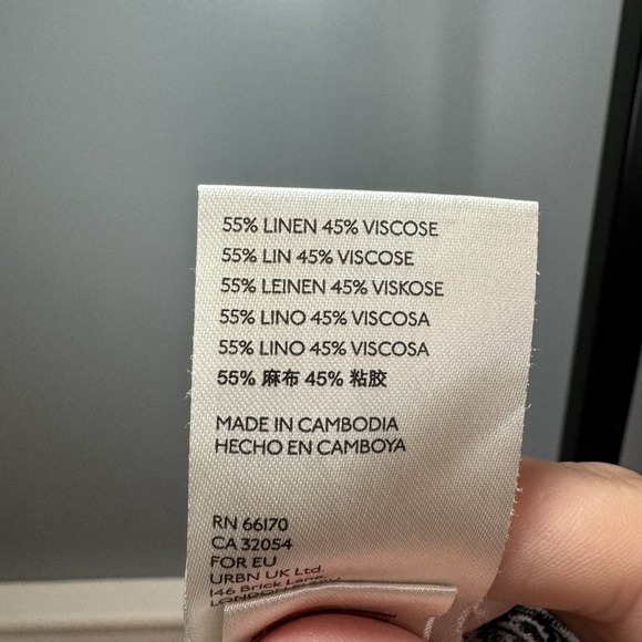 Anthropologie Women's Rhys Utility Joggers Pants Leaf Linen Blend Size Medium - Picture 6 of 8